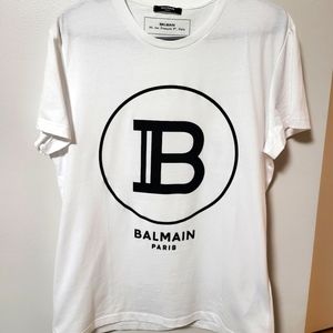 *SOLD*White Balmain Logo T-shirt